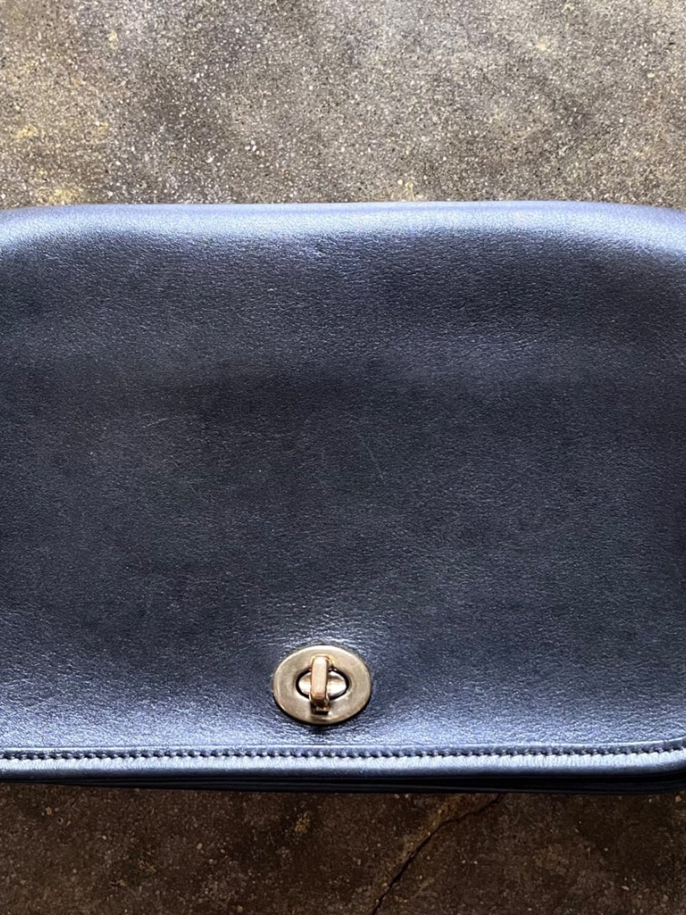 Vintage Classic Coach No. 9755 Pocket Purse Clutch/Pouch 1990s Black Crossbody - Picture 7 of 11